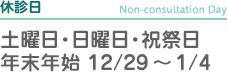 休診日